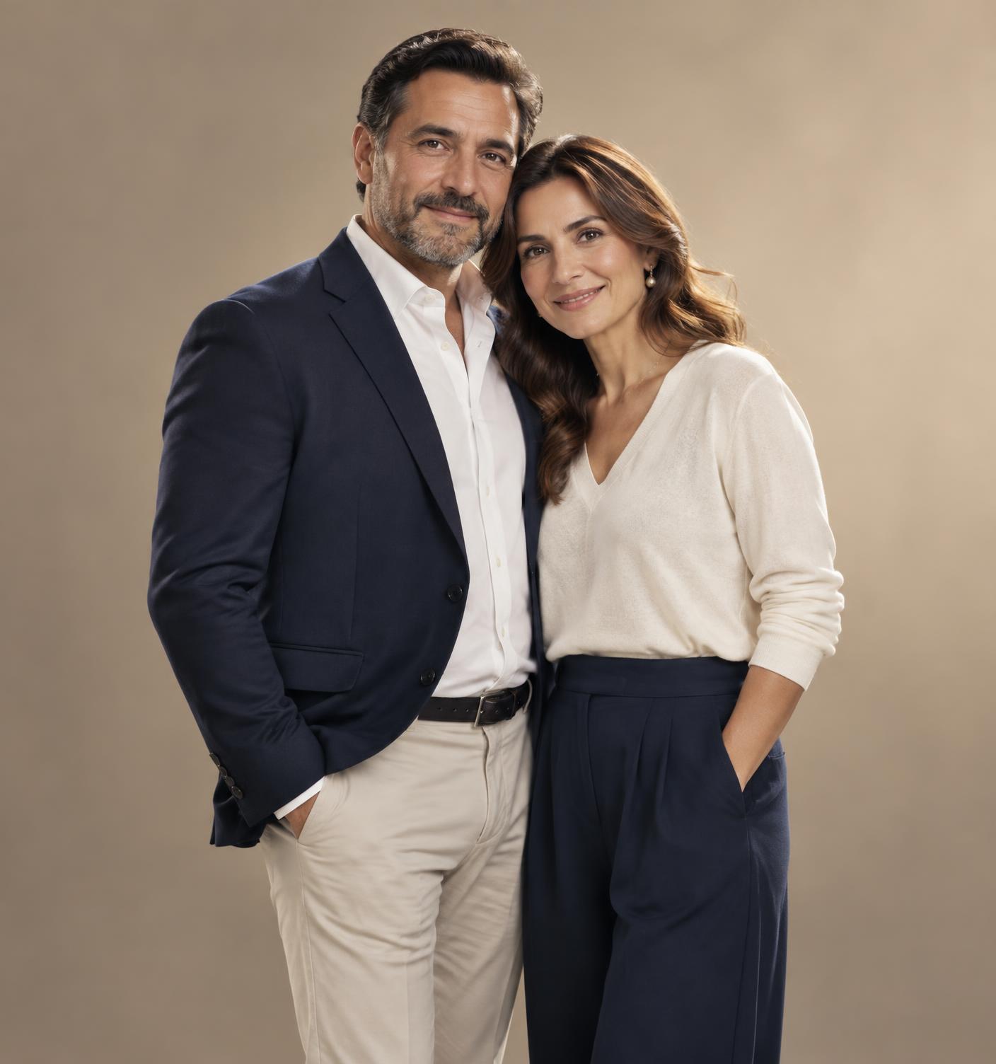 Hispanic couple planning their family's future together